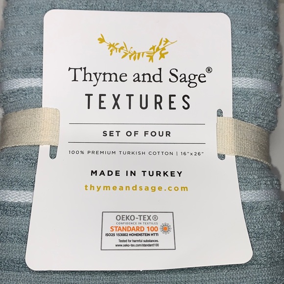 Thyme & Sage 100% Premium Cotton Hand Towels, 4-Pk - Picture 4 of 14